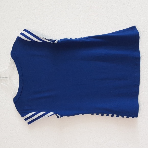 BANANA REPUBLIC Striped Blue and White Women's Top NWOT - Picture 3 of 7